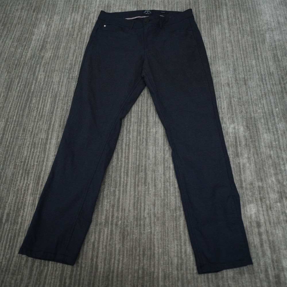 Ben Sherman Pants Men Blue Slim Fit Stretch Cotton 34x32 Measured 35x30.5
